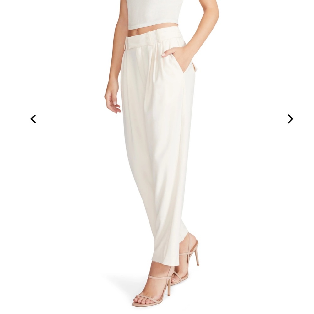 Steve Madden Ivory Pleated Trouser Farmers Market Pants Revolve